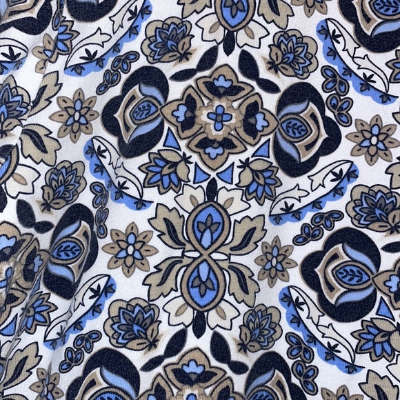 •CROFT & BARROW•BLUE/WHITE CLASSIC V-NECK TEE SIZE 2X - Picture 6 of 7